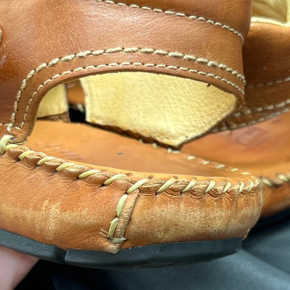 Pikolinos Mens Tarifa Tan Brown Leather Fisherman Sandals Size 43 Made in Spain